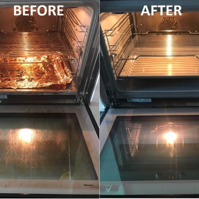 Oven Clean BEFORE-AFTER