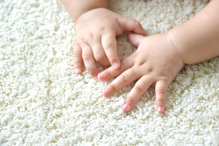 carpet with kid